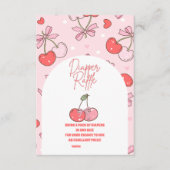Cherry auf der oberen Diapper Raffle Begleitkarte (Vorderseite)