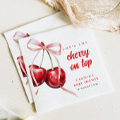 Cherry auf der oberen Dusche Serviette