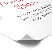 Cherry auf der oberen Momosa Bar Baby Dusche Poster (Ecke)