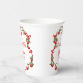 Cherry auf der obersten Schleife whimsical Geburts Pappbecher (Rechts)