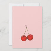 Cherry auf der Top Baby Dusche Einladung (Rückseite)