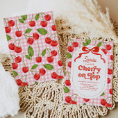 Cherry auf der Top Birthday Einladung