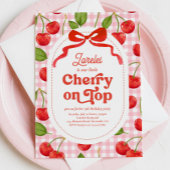 Cherry auf der Top Birthday Einladung