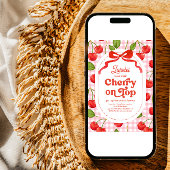 Cherry auf der Top Birthday Einladung