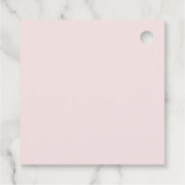 Cherry auf der Top Pink Bow Coquette Babydusche Geschenkanhänger (Rückseite)