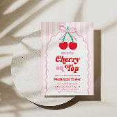 Cherry auf Top Baby Dusche Einladung