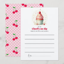 Cherry auf Top Baby Dusche