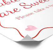 Cherry auf Top Baby Shower Babys sind süß Poster (Ecke)