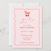 Cherry auf Top Birthday Einladung (Vorderseite)