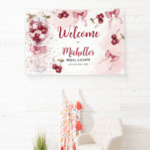 Cherry auf Top Bow Cocktail Summer Brautparty Banner (InSitu)