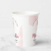 Cherry auf Top Bow Cocktail Summer Brautparty Pappbecher (Links)