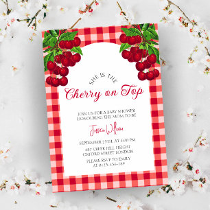 Cherry auf Top Fall Baby Dusche Einladung