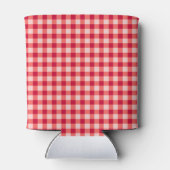 Cherry auf Top Fall Gingham Kariert Baby Shower Dosenkühler (Rückseite)
