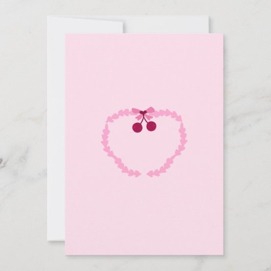 Cherry auf Top Fun Brautparty QR Code Einladung (Rückseite)