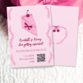 Cherry auf Top Fun Brautparty QR Code Einladung