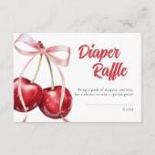 Cherry auf Top Girl Duwer Diaper Raffle Begleitkarte (Vorderseite)
