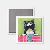 Cherry auf Top Magnet (Vorderseite/Rückseite)