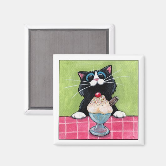 Cherry auf Top Magnet (Vorderseite/Rückseite)