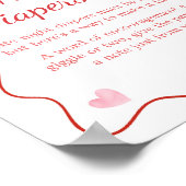 Cherry auf Top Pink Bow Baby Late Night Diapers Poster (Ecke)