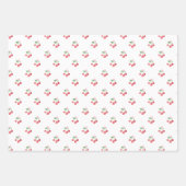 Cherry auf Top Pink Wasserfarbe Coquette Babydusch Geschenkpapier Set (Vorderseite 2)