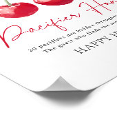 Cherry Baby Dusche Schnuller Hunt Sign Poster (Ecke)