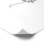 Cherry Baby Dusche Willkommen Poster (Ecke)