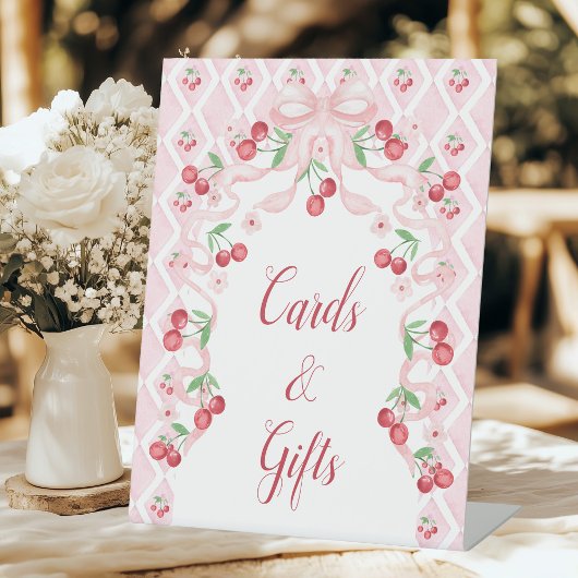 Cherry Baby Duschkarten & Geschenke Sockelschild