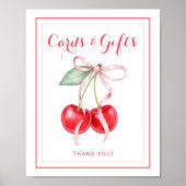 Cherry Baby Duschkarten & Geschenktafeln Tafelschi Poster (Vorne)