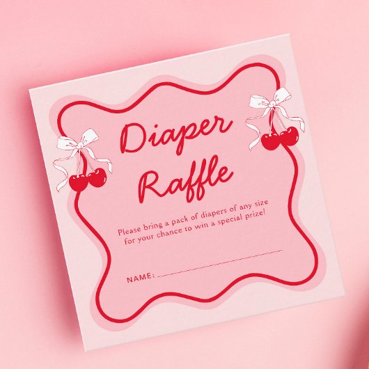 Cherry Baby Duwer Diaper Raffle Begleitkarte