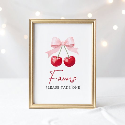Cherry Baby Duwer favorisiert Schild