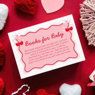 Cherry Baby Showbuchanfrage Begleitkarte