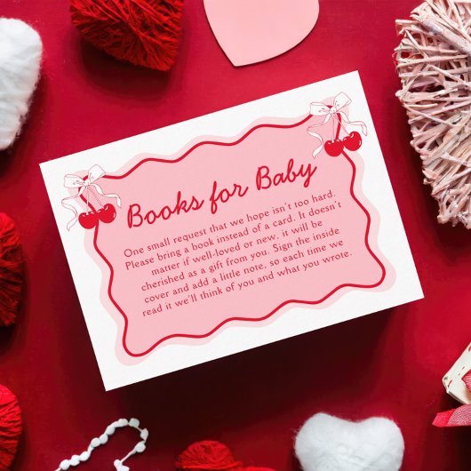 Cherry Baby Showbuchanfrage Begleitkarte