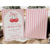 Cherry Baby Shower Cherry on Top Einladung