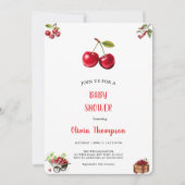 CHERRY BABYSHOWER EINLADUNG (Vorderseite)
