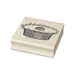 Cherry Bakewell Tart British Food UK Pastry Baking Gummistempel