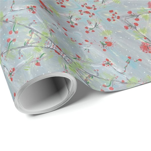 Cherry Berries Gift Wrap Geschenkpapier (Rolleneckpunkt)