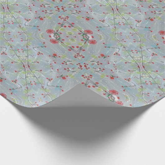 Cherry Berries Gift Wrap Geschenkpapier (Ecke)