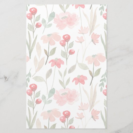 Cherry Berry Muster Schreibpapier mit gestrichenem Briefpapier (Rückseite)