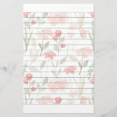 Cherry Berry Muster Schreibpapier mit gestrichenem Briefpapier (Vorderseite)