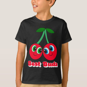 Cherry Best Girl Friend Girlfriend Smile Twin Berr T-Shirt