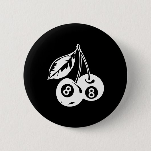 Cherry Billiards - Stilvolles Poolspiel Button (Vorderseite)