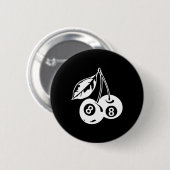 Cherry Billiards - Stilvolles Poolspiel Button (Vorne & Hinten)