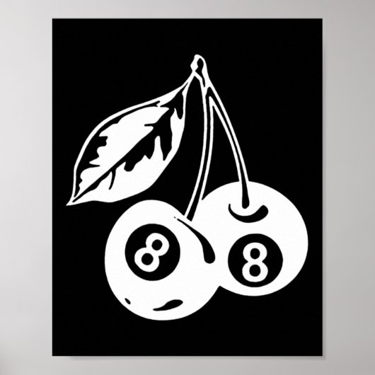 Cherry Billiards - Stilvolles Poolspiel Poster (Vorne)