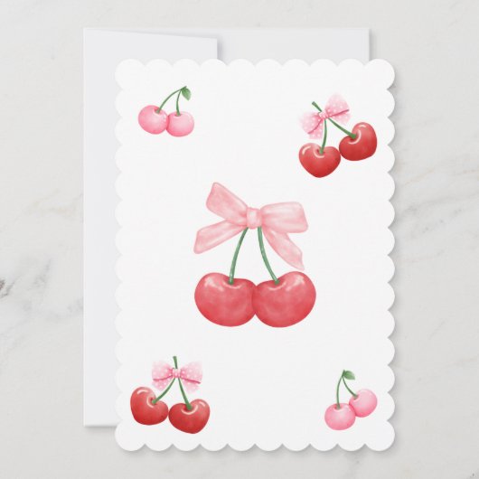 CHERRY BIRTHDAY EINLADUNG (Rückseite)