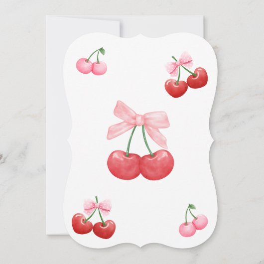 CHERRY BIRTHDAY EINLADUNG (Rückseite)