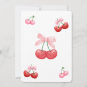 CHERRY BIRTHDAY EINLADUNG (Rückseite)
