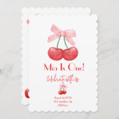 CHERRY BIRTHDAY EINLADUNG (Vorne/Hinten)