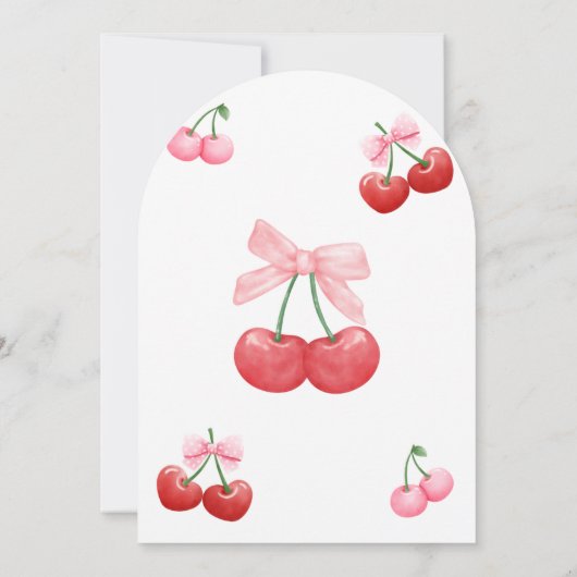 CHERRY BIRTHDAY EINLADUNG (Rückseite)