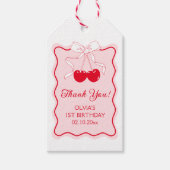 Cherry Birthday Party Fevor Geschenkanhänger (Vorderseite)