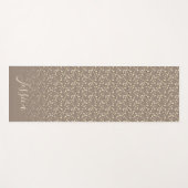 Cherry Bllossoms Beige / Ihr Name Yogamatte (Vorderseite (Horizontal))